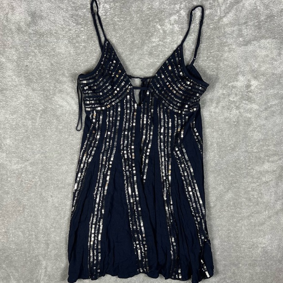Free People Dress Womens Small Intimately FP Here She Is Sequin Party Mini - Picture 5 of 12